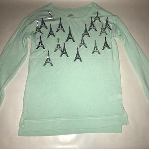 Turquoise long sleeve sweater